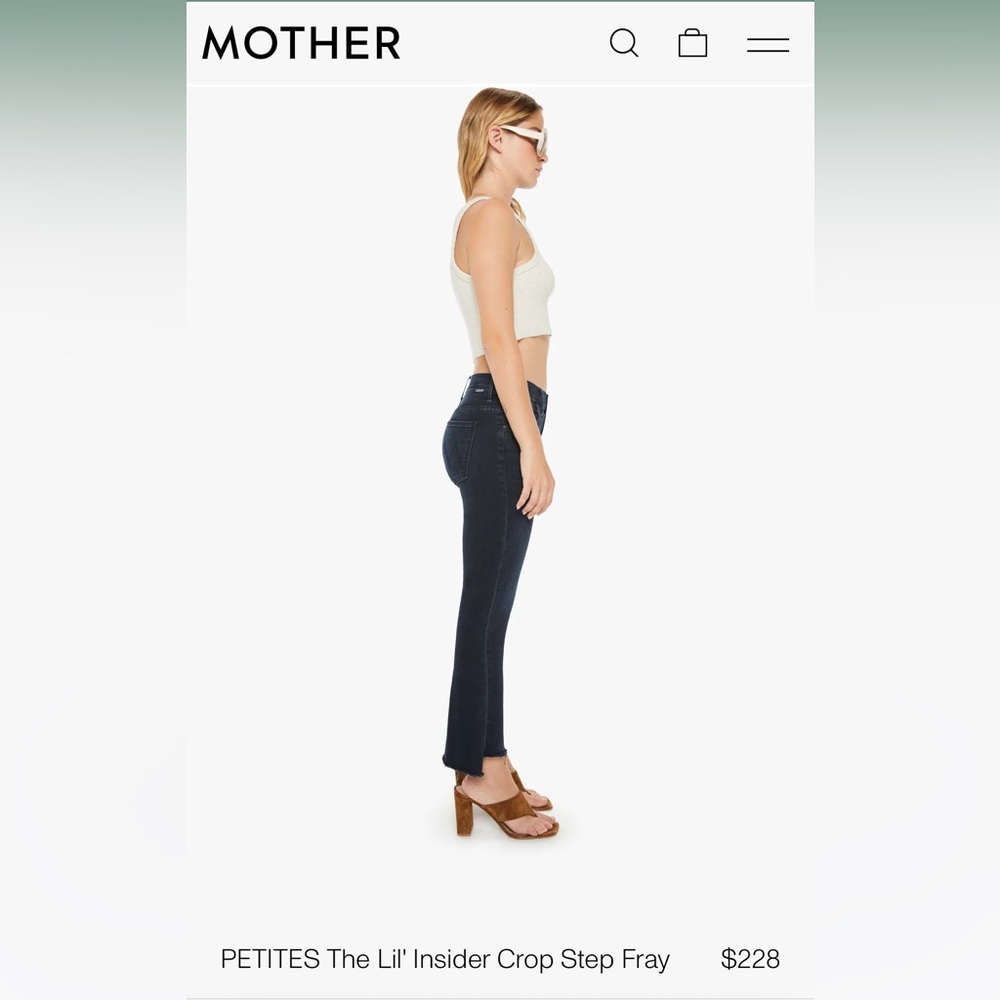 Mother Petites The Lil’ Insider Step Fray